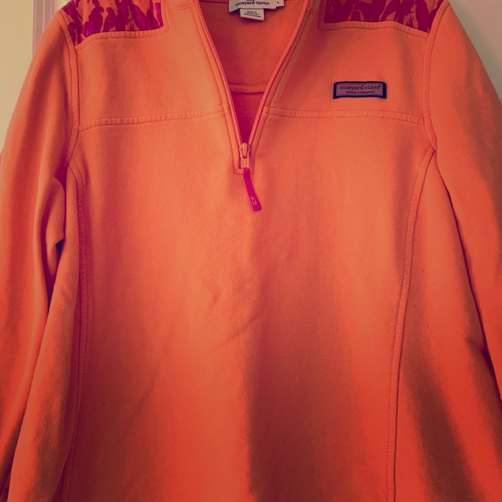 Orange shep shirt from Vineyard vines.
